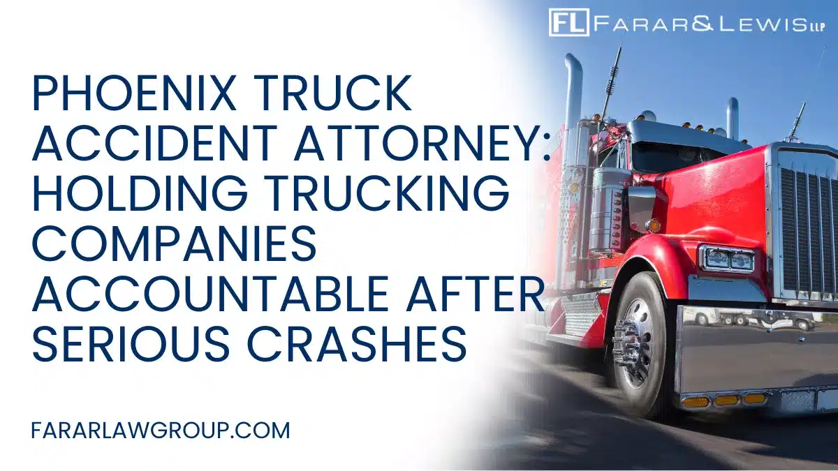 Truck accidents are among the most devastating collisions on Arizona roadways. When a fully loaded commercial truck collides with a passenger vehicle, the results are often catastrophic—severe injuries, permanent disabilities, or even fatalities. If you or a loved one has been injured in a crash involving a commercial truck, speaking with an experienced Phoenix truck accident attorney is critical to protecting your rights.