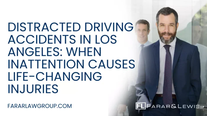 Distracted driving is one of the leading causes of serious car accidents in Los Angeles. From texting on congested freeways to checking navigation apps on surface streets, even a few seconds of inattention can result in devastating consequences. Distracted driving accidents often leave victims facing severe injuries, long-term medical treatment, and overwhelming financial stress. If you or a loved one has been injured in a distracted driving crash, working with an experienced Los Angeles distracted driving accident lawyer can help protect your rights and pursue full compensation.
