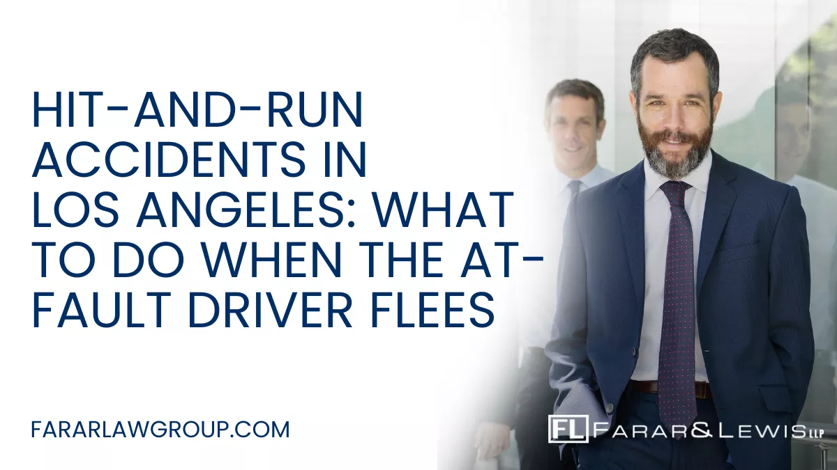 Hit-and-run accidents are among the most frustrating and traumatic experiences a crash victim can face. In Los Angeles, where traffic congestion and crowded streets are a daily reality, hit-and-run crashes occur far too often. When a negligent driver flees the scene, victims are left injured, shaken, and unsure how they will recover compensation. If you or a loved one has been injured in a hit-and-run accident, working with an experienced Los Angeles hit-and-run accident lawyer can help you protect your rights and explore every available path to recovery.