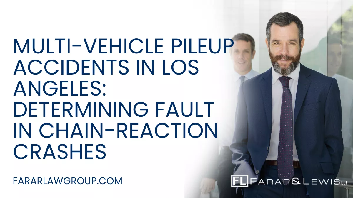 Multi-vehicle pileup accidents are some of the most complex and destructive crashes on Los Angeles roadways. When multiple vehicles collide in a chain-reaction crash, victims often suffer severe injuries—and determining who is legally responsible becomes extremely challenging. Insurance companies frequently exploit this confusion to delay claims or deny compensation. If you or a loved one has been injured in a multi-vehicle accident, working with an experienced Los Angeles multi-vehicle accident lawyer is critical to protecting your rights and securing fair compensation.