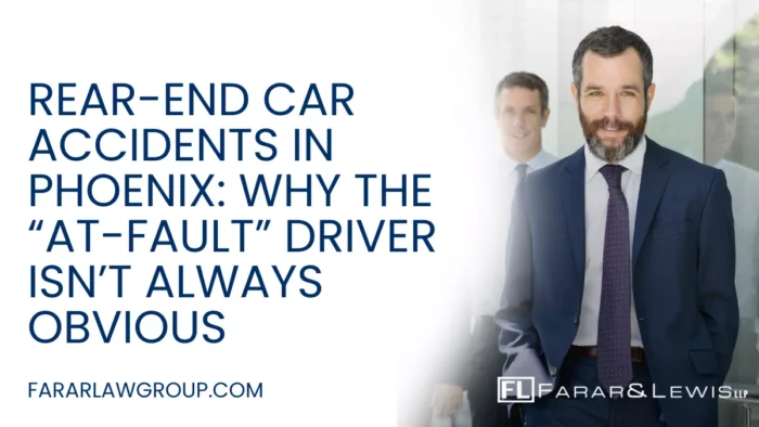 Rear-end car accidents are one of the most common types of crashes on Phoenix roads—but they are also among the most misunderstood. Many people assume the driver in the back is always at fault. While that is often true, it is not automatic under Arizona law. Liability can depend on speed, traffic conditions, vehicle defects, and the actions of multiple drivers. If you were injured in a rear-end collision, working with an experienced Phoenix rear-end car accident lawyer can help protect your rights and ensure fault is properly determined.