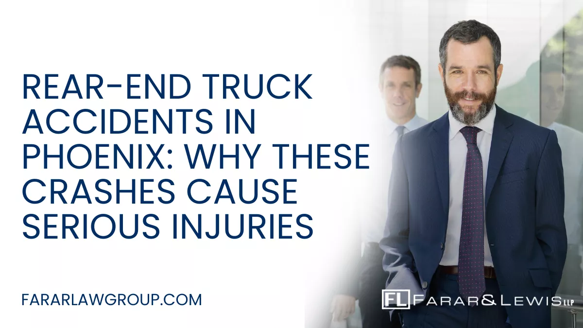 Rear-end truck accidents are among the most dangerous collisions on Phoenix roadways. When a large commercial truck strikes a smaller passenger vehicle from behind—or when a car crashes into the rear of a truck—the consequences can be devastating. These crashes often lead to severe injuries, long-term disabilities, or fatalities. If you or a loved one has been injured in a rear-end truck accident, speaking with an experienced Phoenix rear-end truck accident lawyer is essential to protecting your rights and pursuing full compensation.