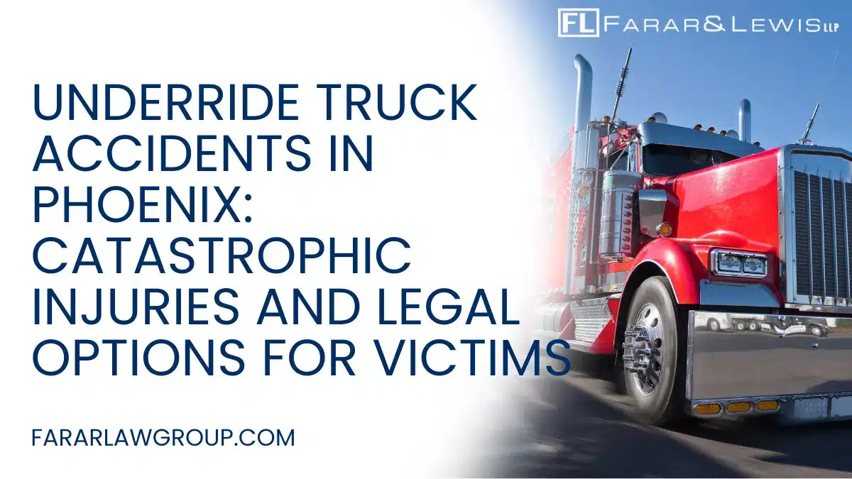 Underride truck accidents are among the most catastrophic and deadly collisions on Arizona roadways. These crashes occur when a passenger vehicle slides underneath the trailer of a large commercial truck, often resulting in devastating injuries or fatalities. If you or a loved one has been injured in an underride accident, working with an experienced underride truck accident lawyer in Phoenix is essential to protecting your rights and pursuing maximum compensation.