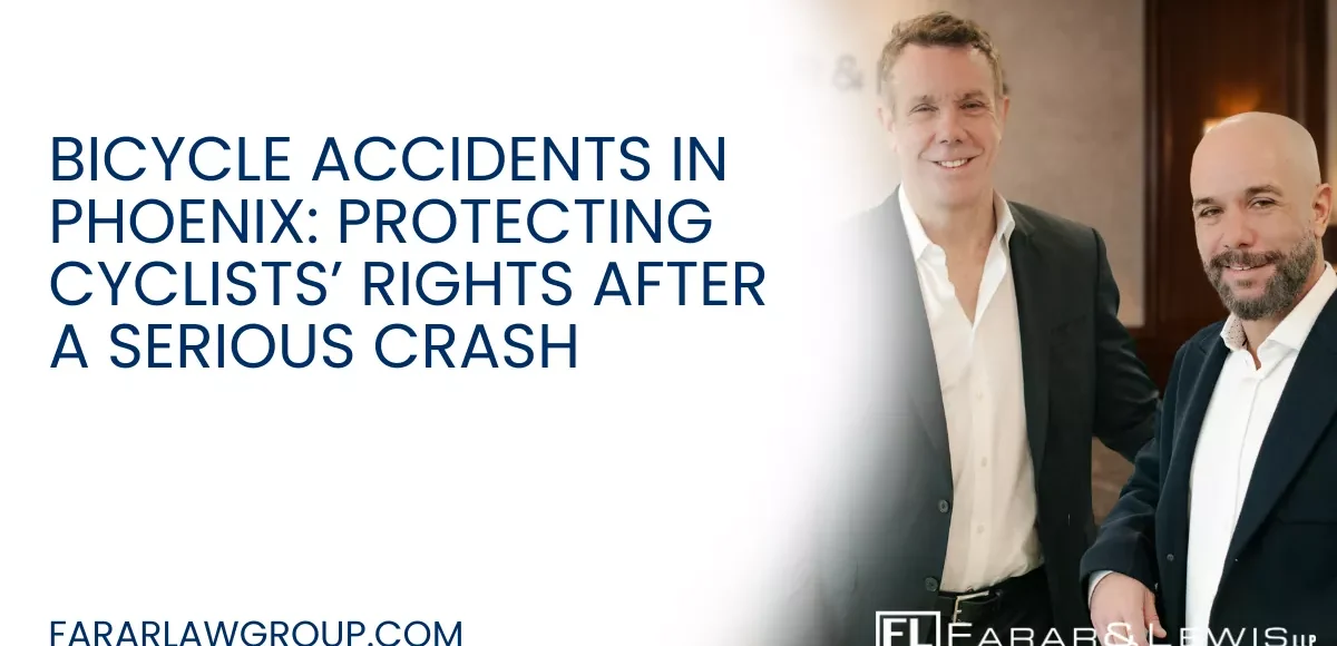 Bicycling is increasingly popular in Phoenix for commuting, recreation, and fitness—but sharing the road with motor vehicles can be dangerous. When drivers fail to watch for cyclists, the consequences are often devastating. Bicycle accidents frequently result in severe injuries, long recovery periods, and mounting medical bills, while insurance companies attempt to shift blame onto the cyclist. If you or a loved one has been injured in a bicycle accident, working with an experienced Phoenix bicycle accident lawyer can help protect your rights and pursue the full compensation you deserve.