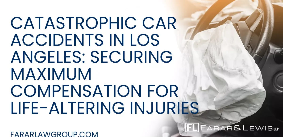 Some car accidents change lives forever. When a crash results in permanent disability, traumatic brain injury, paralysis, or other severe harm, victims and families face overwhelming medical costs, emotional trauma, and long-term financial uncertainty. Catastrophic car accident claims are complex and high-stakes, often involving extensive medical evidence and aggressive insurance defense tactics. If you or a loved one has suffered a life-altering injury in a serious collision, working with an experienced Los Angeles catastrophic car accident lawyer is critical to protecting your future.