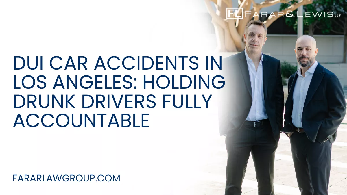 Drunk driving accidents are among the most reckless and preventable crashes on Los Angeles roads. When someone chooses to drive under the influence of alcohol or drugs, they put every other driver, passenger, cyclist, and pedestrian at serious risk. DUI crashes often involve high speeds, delayed reaction times, and devastating injuries. If you or a loved one has been injured in a collision caused by an impaired driver, working with an experienced Los Angeles DUI accident lawyer is critical to protecting your rights and pursuing maximum compensation.