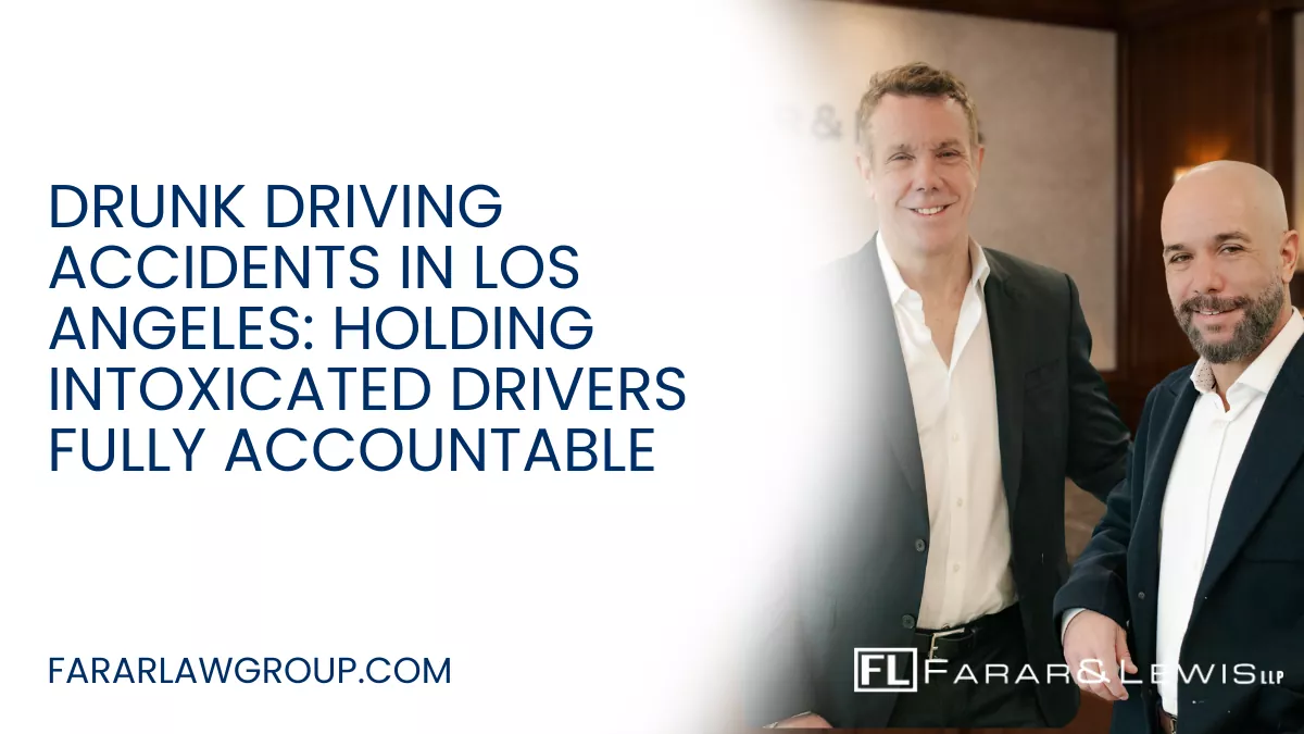 Drunk driving accidents are among the most reckless and preventable tragedies on Los Angeles roads. When an intoxicated driver gets behind the wheel, they put every other motorist, pedestrian, and cyclist at risk. These crashes often result in catastrophic injuries or death, leaving victims and families facing overwhelming medical, emotional, and financial consequences. If you or a loved one has been injured by a drunk driver, working with an experienced Los Angeles drunk driving accident lawyer is critical to protecting your rights and pursuing maximum compensation.