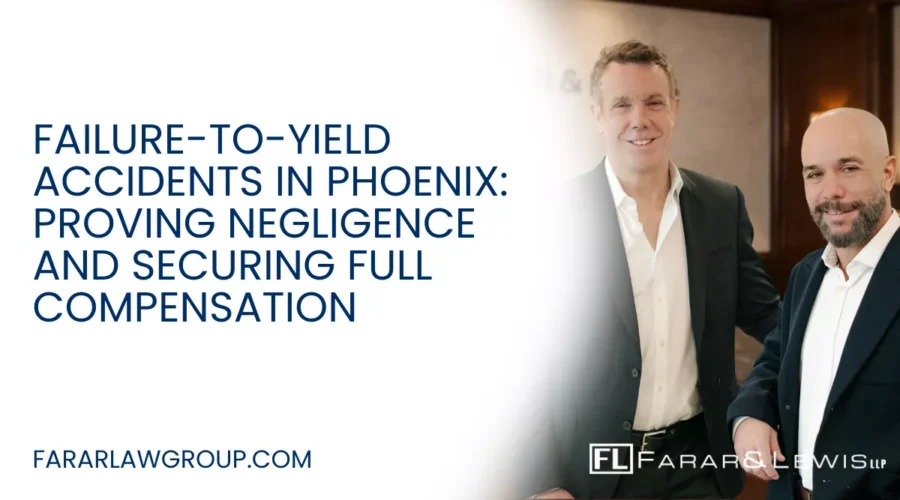 Failure-to-yield accidents are a leading cause of serious injuries at Phoenix intersections, crosswalks, and highway on-ramps. When a driver ignores right-of-way rules—whether turning left, merging, or entering a roadway—the result is often a sudden, high-impact collision. These cases frequently involve disputed fault, and insurance companies are quick to minimize responsibility. If you or a loved one has been injured in a failure-to-yield crash, working with an experienced Phoenix failure-to-yield accident lawyer can help protect your rights and pursue the full compensation you deserve.