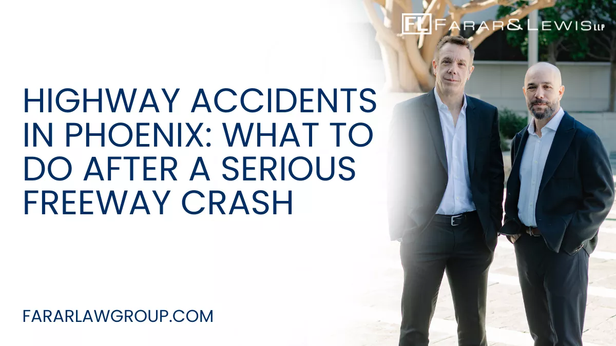 Highway accidents in Phoenix are often sudden, violent, and life-altering. With vehicles traveling at 65–75 mph or faster on major freeways like I-10, I-17, and Loop 101, even a moment of negligence can lead to catastrophic injuries or multi-vehicle pileups. The aftermath of a serious freeway crash can leave victims overwhelmed by medical bills, insurance disputes, and long recovery periods. If you or a loved one has been injured in a freeway collision, working with an experienced Phoenix highway accident lawyer can help protect your rights and pursue full compensation.