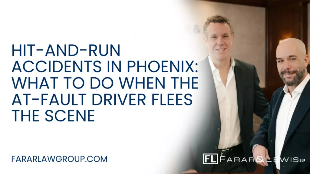 Few experiences are more frustrating and traumatic than being injured in a car accident—only to watch the at-fault driver flee the scene. Unfortunately, hit-and-run accidents are increasingly common in Phoenix, leaving victims with serious injuries, vehicle damage, and unanswered questions. When a driver disappears, recovering compensation becomes more complicated—but not impossible. If you or a loved one has been hurt in a crash involving a fleeing driver, working with an experienced Phoenix hit-and-run accident lawyer can help protect your rights and pursue the compensation you deserve.