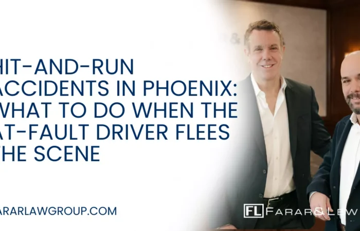 Hit-and-Run Accidents in Phoenix What to Do When the At-Fault Driver Flees the Scene Few experiences are more frustrating and traumatic than being injured in a car accident—only to watch the at-fault driver flee the scene. Unfortunately, hit-and-run accidents are increasingly common in Phoenix, leaving victims with serious injuries, vehicle damage, and unanswered questions. When a driver disappears, recovering compensation becomes more complicated—but not impossible. If you or a loved one has been hurt in a crash involving a fleeing driver, working with an experienced Phoenix hit-and-run accident lawyer can help protect your rights and pursue the compensation you deserve.