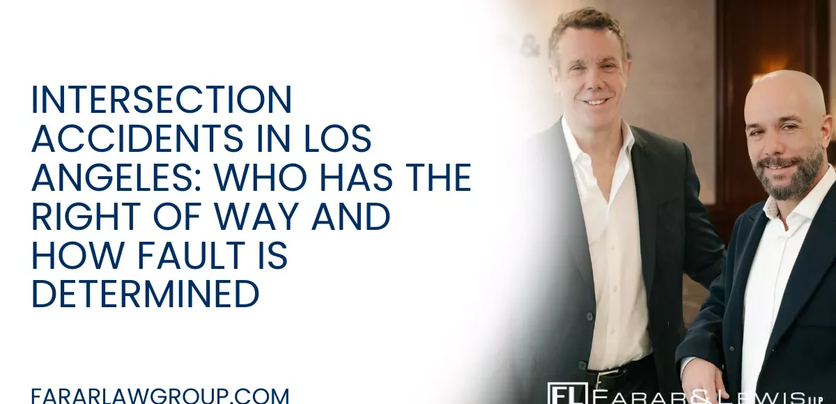 Intersection accidents are among the most dangerous and legally complex crashes on Los Angeles roadways. With multiple lanes, traffic signals, pedestrians, cyclists, and turning vehicles converging at once, a single mistake can lead to catastrophic injuries. Determining fault in these cases is rarely straightforward, and insurance companies often exploit confusion over right-of-way laws to deny or reduce claims. If you or a loved one has been injured in an intersection accident, working with an experienced Los Angeles intersection accident lawyer can help protect your rights and pursue the full compensation you deserve.