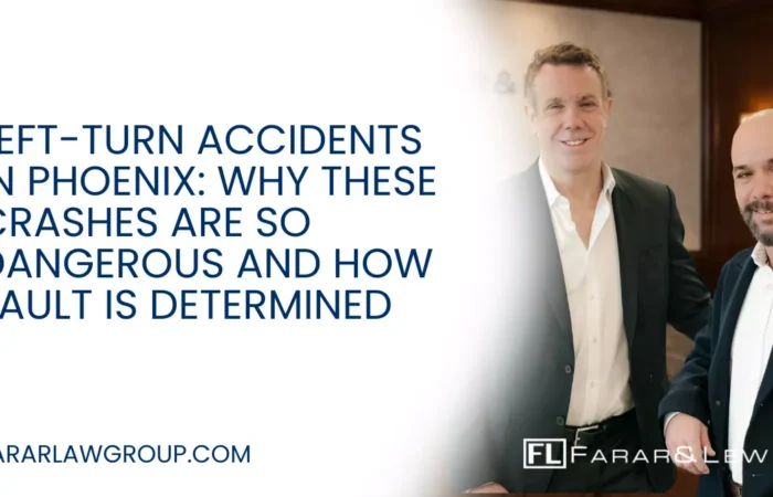 Left-turn accidents are some of the most common—and most dangerous—car crashes in Phoenix. These collisions often occur at intersections when one driver misjudges speed, distance, or right-of-way, resulting in violent side-impact or head-on crashes. Because left-turn accidents frequently involve disputed fault, insurance companies are quick to deny responsibility or shift blame onto injured victims. If you or a loved one has been injured in a left-turn collision, working with an experienced Phoenix left-turn accident lawyer can help protect your rights and pursue full compensation.