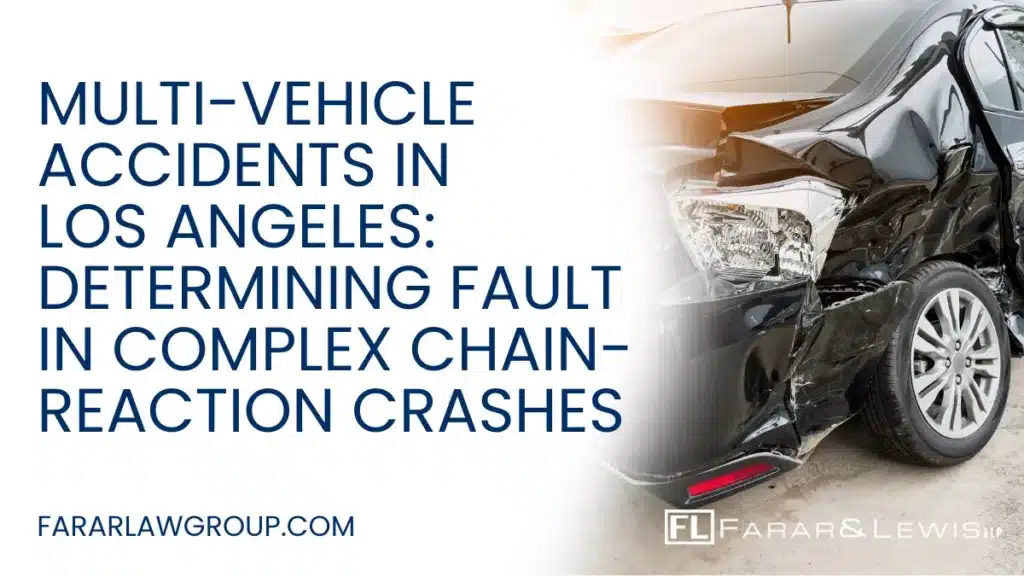 Multi-vehicle accidents—often called chain-reaction crashes—are among the most complicated and dangerous collisions on Los Angeles roads. When three, four, or even a dozen vehicles are involved in a single crash, determining fault becomes legally complex, and insurance companies waste no time shifting blame. Victims often face serious injuries, extensive vehicle damage, and confusion about which insurer is responsible. If you or a loved one has been injured in a multi-vehicle accident, working with an experienced Los Angeles multi-vehicle accident lawyer is critical to protecting your rights and pursuing full compensation.
