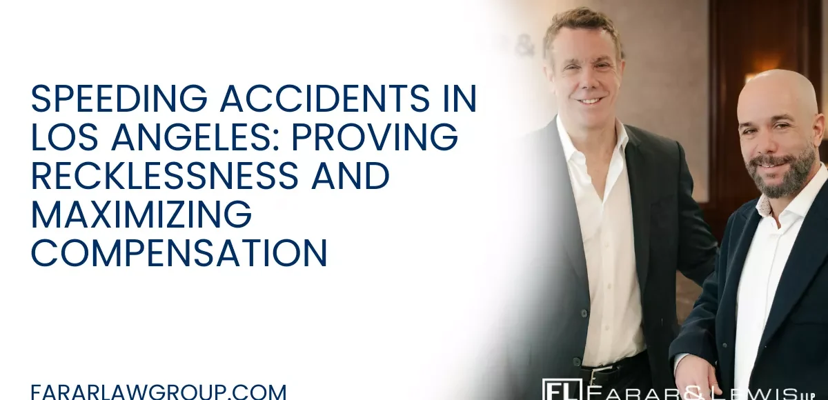Speeding is one of the leading causes of serious and fatal car accidents in Los Angeles. When drivers exceed speed limits or drive too fast for traffic conditions, they drastically reduce their ability to react—putting everyone on the road at risk. Speeding accidents often involve extreme force, catastrophic injuries, and aggressive insurance defense tactics. If you or a loved one has been injured in a crash caused by a speeding driver, working with an experienced Los Angeles speeding accident lawyer can help protect your rights and pursue the maximum compensation available.