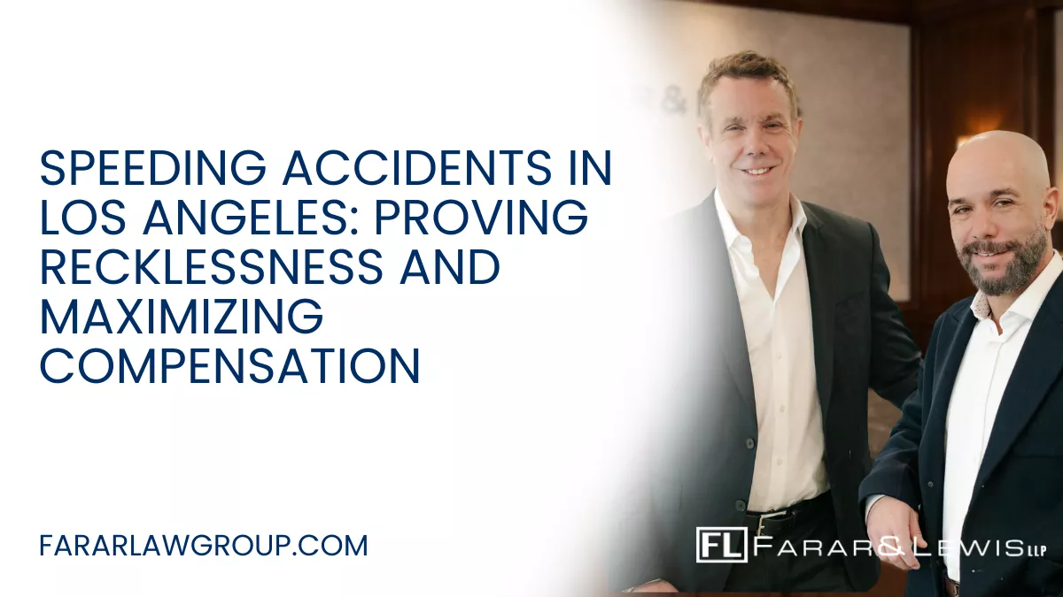Speeding is one of the leading causes of serious and fatal car accidents in Los Angeles. When drivers exceed speed limits or drive too fast for traffic conditions, they drastically reduce their ability to react—putting everyone on the road at risk. Speeding accidents often involve extreme force, catastrophic injuries, and aggressive insurance defense tactics. If you or a loved one has been injured in a crash caused by a speeding driver, working with an experienced Los Angeles speeding accident lawyer can help protect your rights and pursue the maximum compensation available.