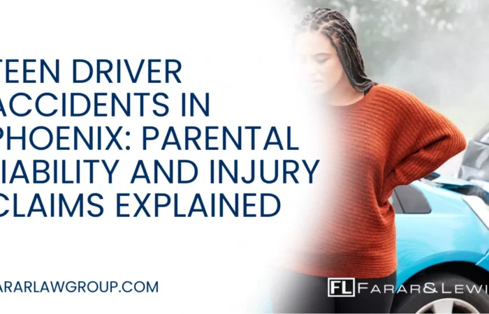 Teen Driver Accidents in Phoenix Parental Liability and Injury Claims Explained Teen drivers are among the most at-risk motorists on Phoenix roads. While many young drivers are responsible and cautious, inexperience, distraction, and peer pressure often contribute to serious accidents. When a teen driver causes a crash, victims are left dealing with painful injuries, expensive medical bills, and complex insurance questions—particularly when parental liability is involved. If you or a loved one has been injured in a collision involving a young driver, working with an experienced Phoenix teen driver accident lawyer can help protect your rights and pursue full compensation.