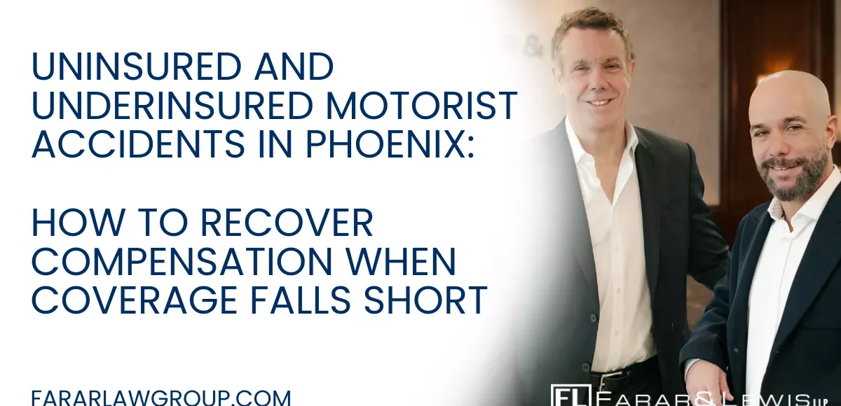 Not every driver on Phoenix roads carries enough insurance—or any insurance at all. When an uninsured or underinsured driver causes a serious car accident, victims are often left wondering how they will pay for medical bills, lost income, and ongoing care. These cases can be legally and financially complex, especially when insurance companies attempt to limit or deny coverage. If you or a loved one has been injured by an uninsured or underinsured driver, working with an experienced Phoenix uninsured motorist accident lawyer can help you pursue the compensation you deserve.