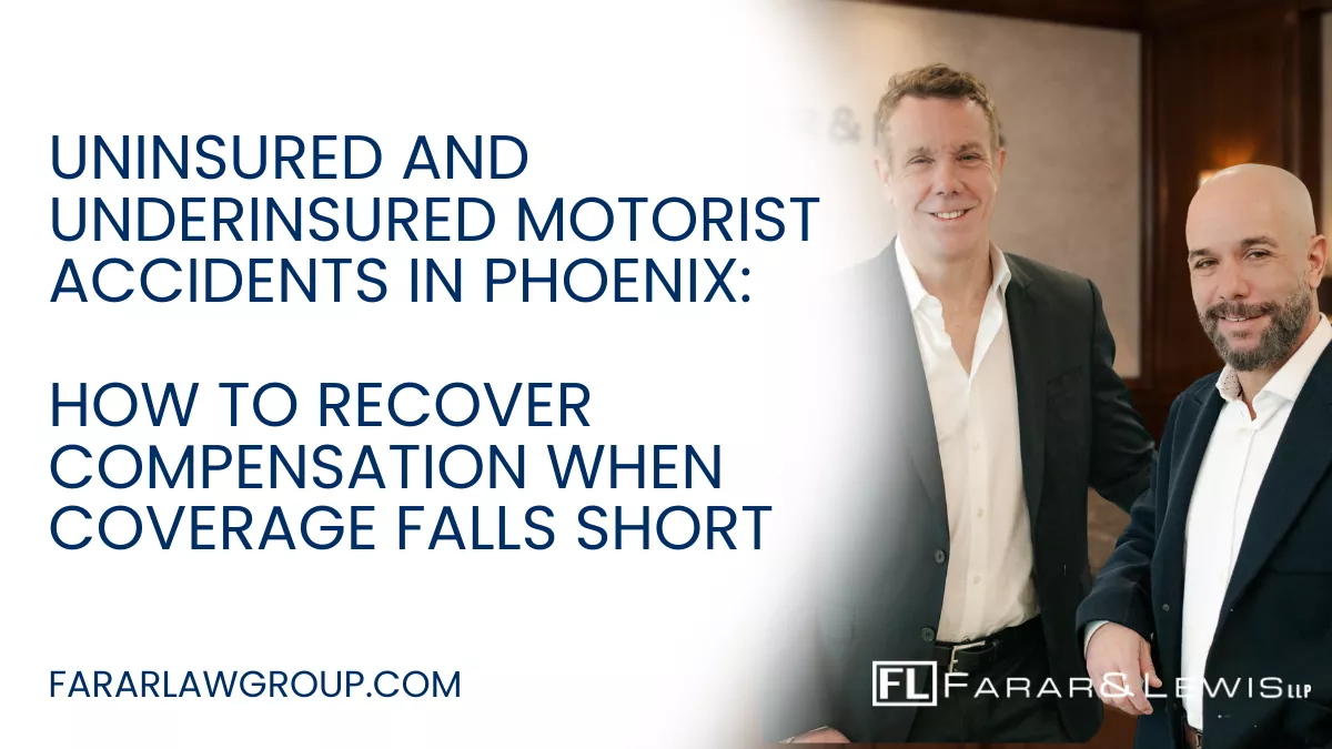 Not every driver on Phoenix roads carries enough insurance—or any insurance at all. When an uninsured or underinsured driver causes a serious car accident, victims are often left wondering how they will pay for medical bills, lost income, and ongoing care. These cases can be legally and financially complex, especially when insurance companies attempt to limit or deny coverage. If you or a loved one has been injured by an uninsured or underinsured driver, working with an experienced Phoenix uninsured motorist accident lawyer can help you pursue the compensation you deserve.