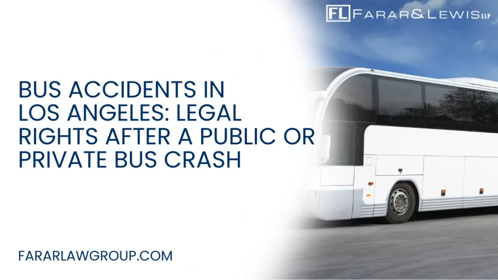 Bus accidents can cause devastating injuries due to the size of the vehicles involved and the number of passengers they carry. In Los Angeles, thousands of people rely on public buses, school buses, and private transportation services every day. When a bus crash occurs, passengers, pedestrians, and other drivers can suffer serious injuries and financial hardship.