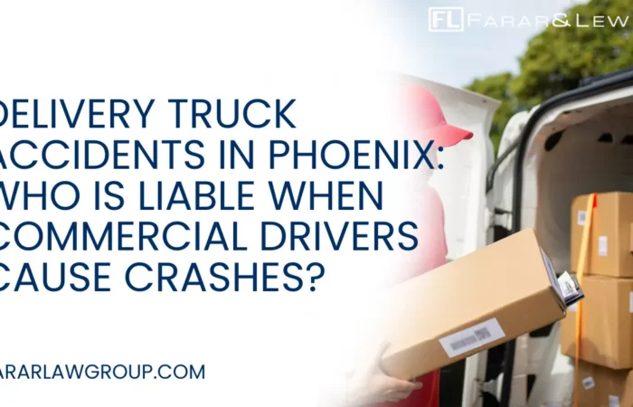 Delivery Truck Accidents in Phoenix Who Is Liable When Commercial Drivers Cause Crashes Delivery trucks are a common sight on Phoenix roads. With the rapid growth of online shopping and same-day shipping, vehicles from companies like Amazon, UPS, FedEx, and other delivery services are constantly traveling through residential neighborhoods, commercial districts, and major highways. While these services provide convenience, they also increase the risk of serious accidents. Delivery drivers often face intense schedules and tight deadlines, which can lead to unsafe driving behaviors. If you or a loved one has been injured in a crash involving a delivery vehicle, working with an experienced Phoenix delivery truck accident lawyer can help protect your rights and pursue the compensation you deserve.