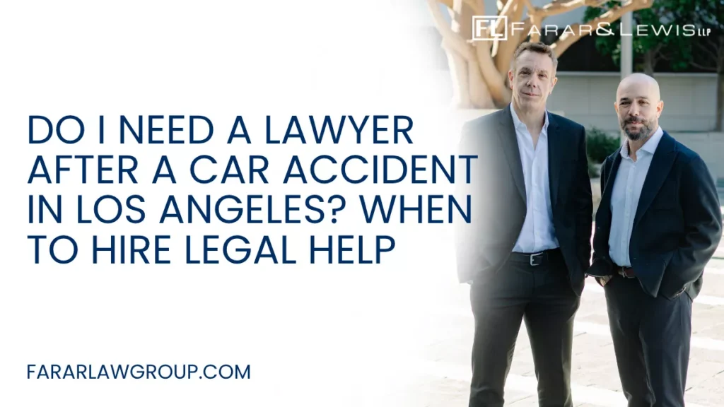 After a car accident in Los Angeles, one of the first questions many people ask is: “Do I really need a lawyer?” If the accident seems minor, you might assume you can handle the insurance claim yourself. However, even seemingly simple accidents can quickly become complicated, especially when injuries, liability disputes, or insurance companies are involved.