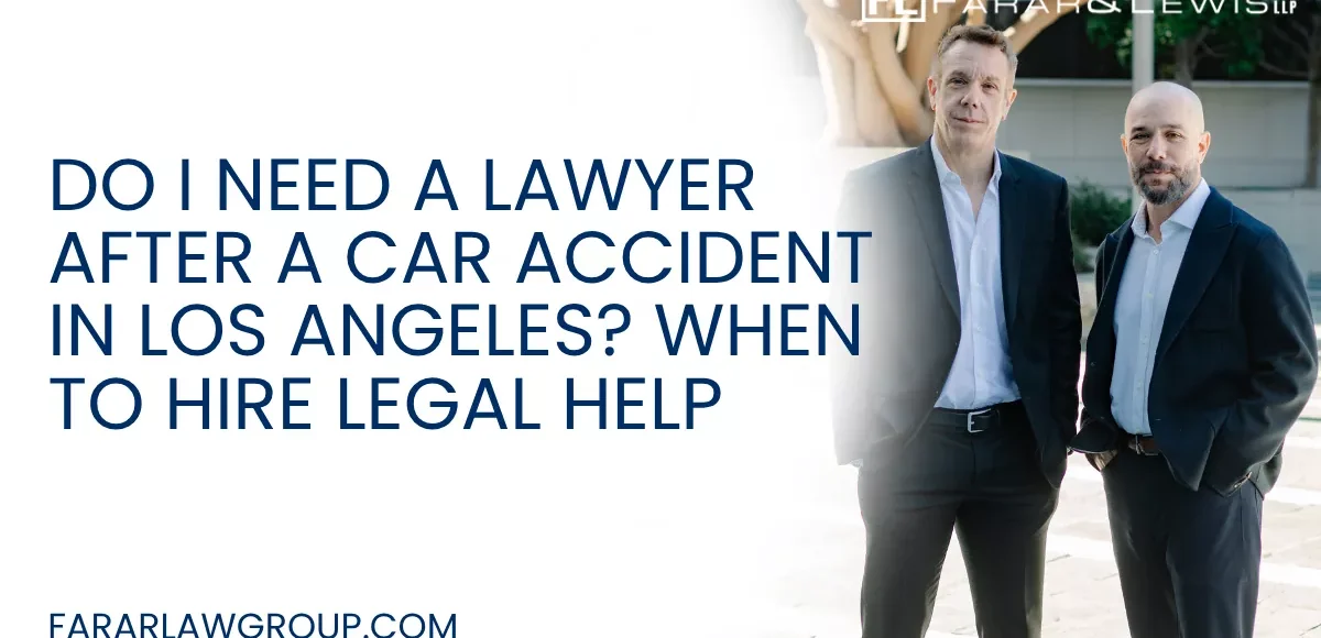 After a car accident in Los Angeles, one of the first questions many people ask is: “Do I really need a lawyer?” If the accident seems minor, you might assume you can handle the insurance claim yourself. However, even seemingly simple accidents can quickly become complicated, especially when injuries, liability disputes, or insurance companies are involved.