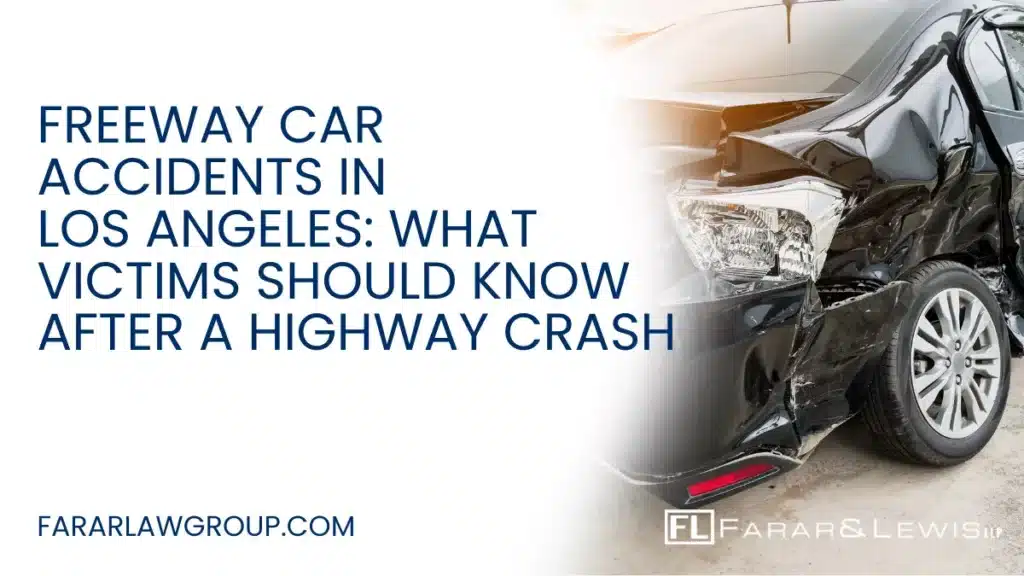 Los Angeles is known for its massive freeway system and constant traffic congestion. Major highways such as Interstate 405, Interstate 5, Interstate 10, and U.S. Route 101 carry millions of drivers every day. Unfortunately, the combination of high speeds, heavy traffic, and aggressive driving behaviors makes freeway accidents one of the most common and dangerous types of collisions in Southern California.