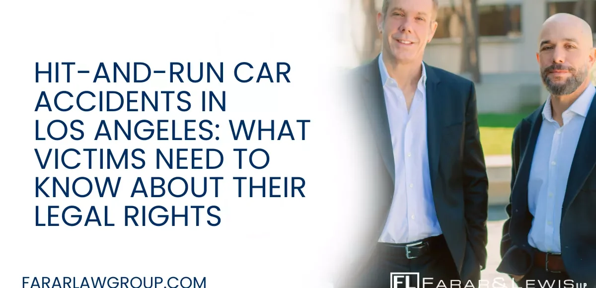 Hit-and-run accidents are a serious problem in Los Angeles. When a driver causes a crash and flees the scene without stopping to provide assistance or exchange information, victims are often left injured, confused, and unsure of what to do next. Unfortunately, these incidents occur more frequently in large metropolitan areas where traffic is dense and drivers may attempt to escape responsibility.