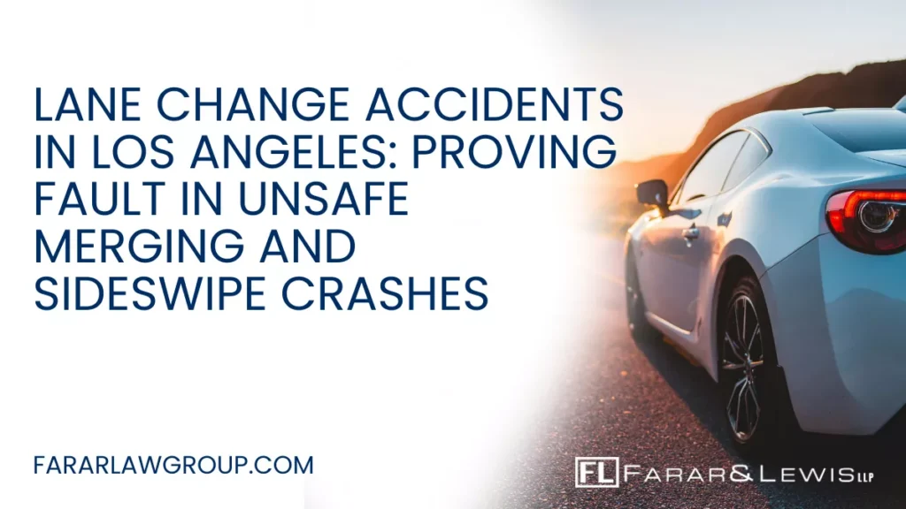 Lane change accidents are a daily occurrence on Los Angeles roads. With congested freeways, aggressive drivers, and constant merging traffic, unsafe lane changes often lead to serious sideswipe collisions and multi-vehicle crashes. Although these accidents may appear minor at first glance, they frequently cause significant injuries, vehicle damage, and complex insurance disputes. If you or a loved one has been injured in a merging or sideswipe collision, working with an experienced Los Angeles lane change accident lawyer can help protect your rights and pursue the compensation you deserve.