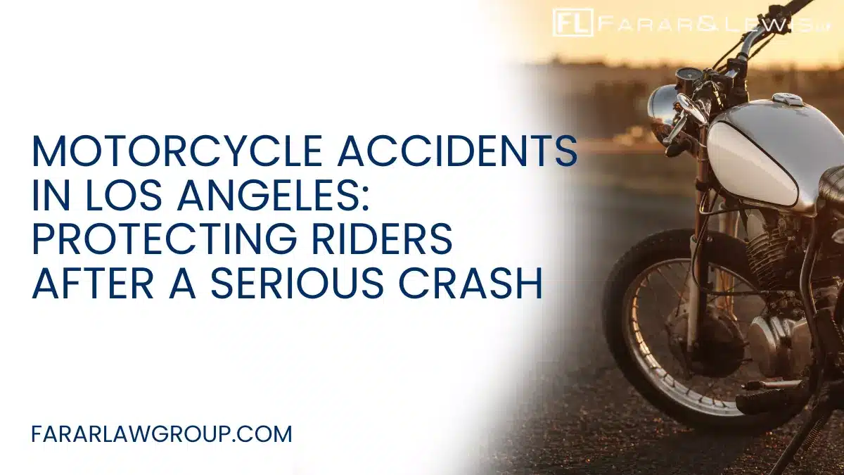 Motorcycle accidents in Los Angeles can have devastating consequences for riders and their families. Unlike drivers in passenger vehicles, motorcyclists have very little physical protection during a crash. Even when wearing proper safety gear, a collision with another vehicle can lead to severe injuries and life-changing consequences.
