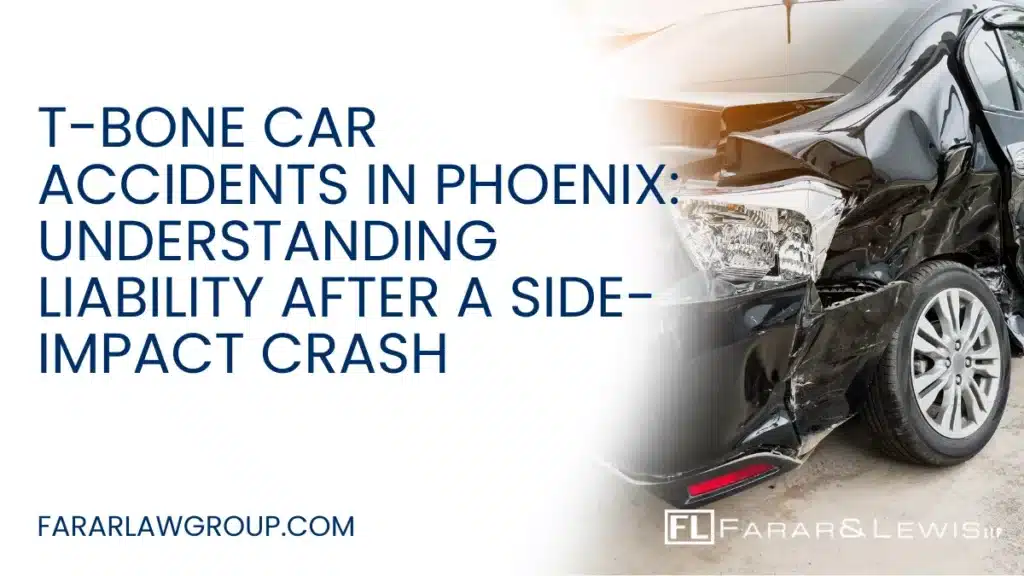 T-bone accidents—also known as side-impact or broadside collisions—are among the most dangerous types of car accidents on Phoenix roads. These crashes typically occur at intersections when one vehicle strikes the side of another. Because the sides of passenger vehicles offer less protection than the front or rear, T-bone accidents often result in severe injuries and life-changing consequences.
