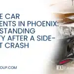 T-bone accidents—also known as side-impact or broadside collisions—are among the most dangerous types of car accidents on Phoenix roads. These crashes typically occur at intersections when one vehicle strikes the side of another. Because the sides of passenger vehicles offer less protection than the front or rear, T-bone accidents often result in severe injuries and life-changing consequences.