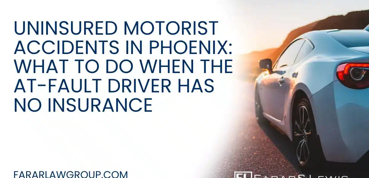 Car accidents are stressful under any circumstances, but they become even more complicated when the driver responsible for the crash does not have insurance. Unfortunately, uninsured drivers remain a serious problem across Arizona, leaving many accident victims unsure about how they will pay for medical treatment, vehicle repairs, and other damages. If you have been injured by a driver who lacks insurance coverage, working with an experienced Phoenix uninsured motorist accident lawyer can help you understand your legal options and pursue the compensation you deserve.