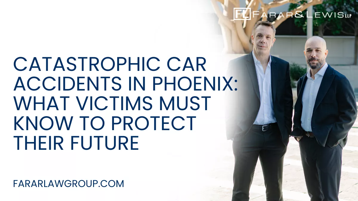 Catastrophic car accidents are among the most devastating events a person can experience. In Phoenix, where high-speed highways like I-10 and Loop 101 see constant traffic, severe collisions are unfortunately common. These accidents often result in life-altering injuries such as traumatic brain injuries (TBI), spinal cord damage, amputations, and permanent disabilities.