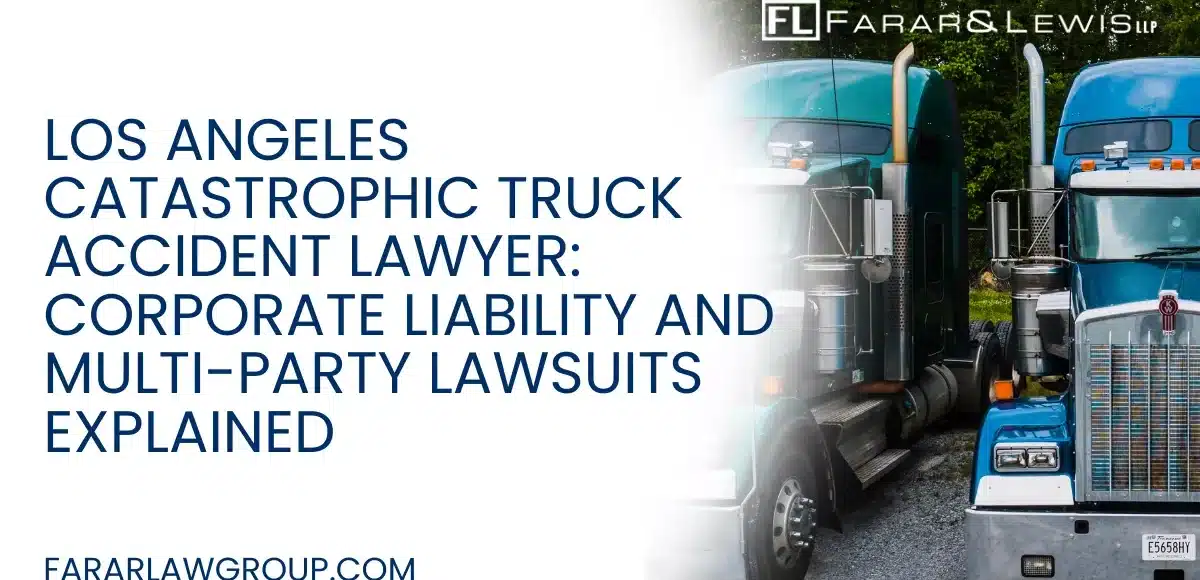 Catastrophic truck accidents in Los Angeles are not just severe—they are legally intricate. Unlike standard car accident claims, these cases often involve multiple defendants, federal regulations, and high-value insurance policies, making them significantly more complex.