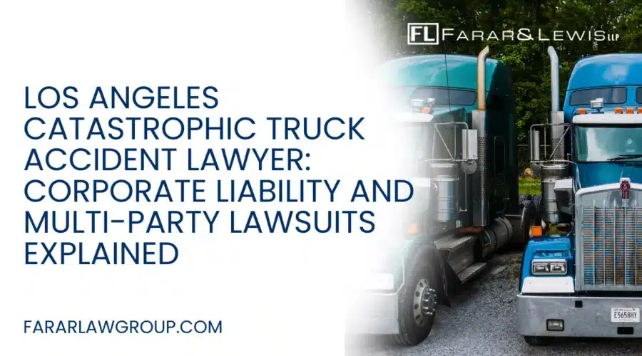 Catastrophic truck accidents in Los Angeles are not just severe—they are legally intricate. Unlike standard car accident claims, these cases often involve multiple defendants, federal regulations, and high-value insurance policies, making them significantly more complex.