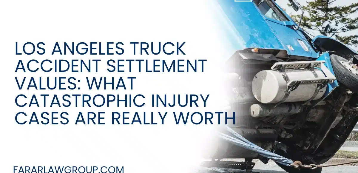 Catastrophic truck accident cases in Los Angeles often result in some of the highest personal injury settlements in California. Due to the severity of injuries and the involvement of commercial insurance policies, these cases frequently reach six-figure and seven-figure outcomes—and in some instances, even more.