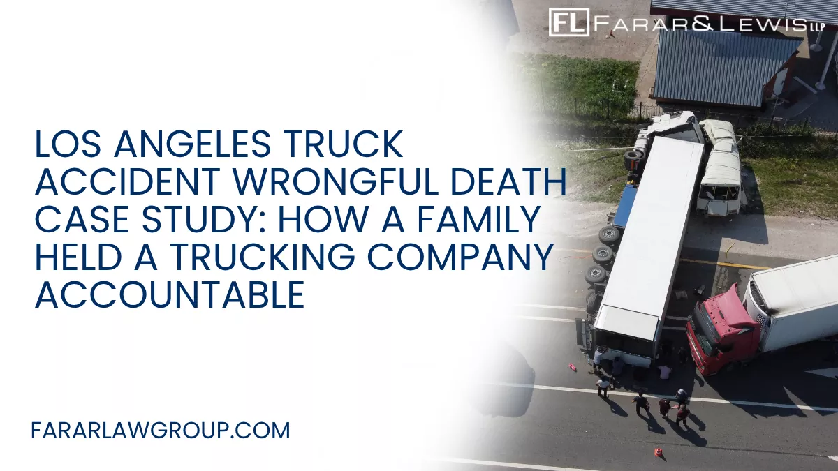 Wrongful death cases involving truck accidents are among the most complex and high-stakes legal matters in California. For families, understanding how these cases unfold can provide clarity during an incredibly difficult time.