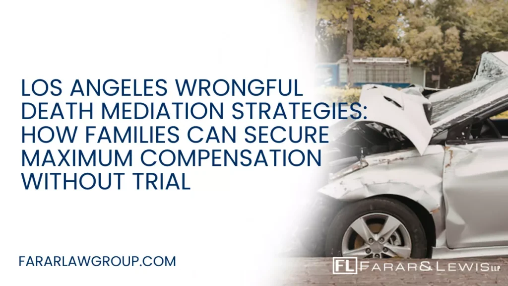 In Los Angeles, many wrongful death cases—especially those involving fatal car and truck accidents—are resolved through mediation rather than trial. Mediation offers families a faster, more controlled path to resolution while still allowing for substantial compensation.