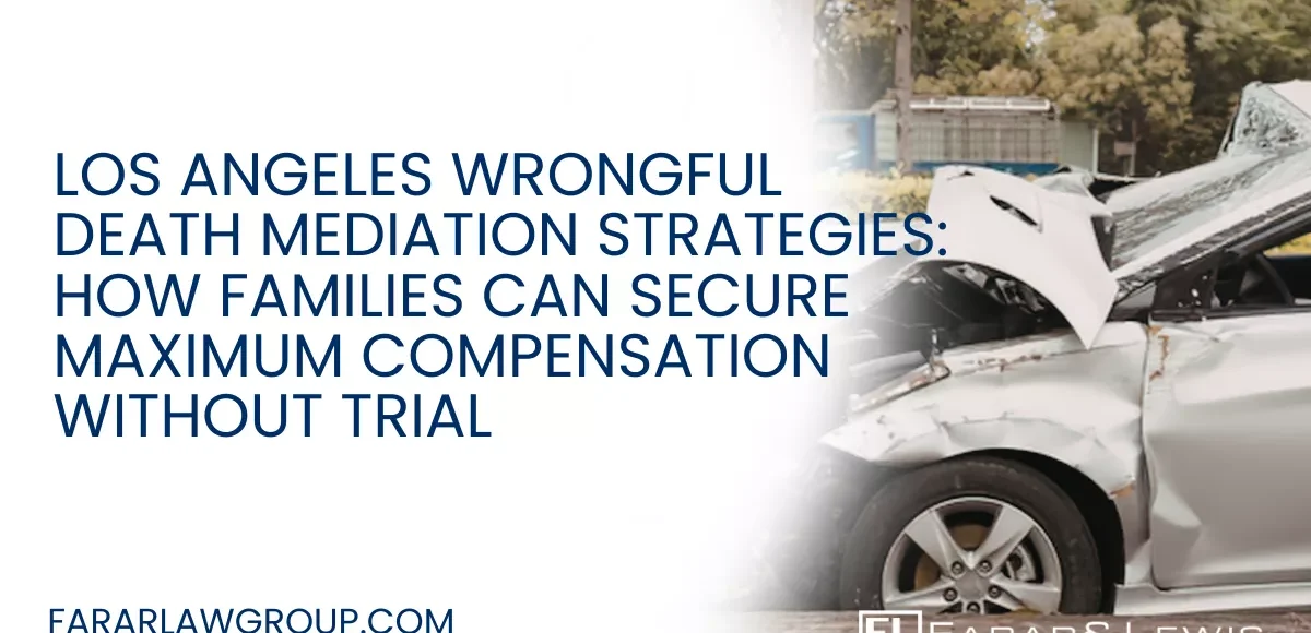 In Los Angeles, many wrongful death cases—especially those involving fatal car and truck accidents—are resolved through mediation rather than trial. Mediation offers families a faster, more controlled path to resolution while still allowing for substantial compensation.