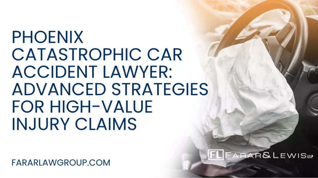 Not all car accident cases are created equal. In Phoenix, catastrophic car accident claims stand apart due to the severity of injuries, the complexity of damages, and the aggressive defense tactics used by insurance companies.