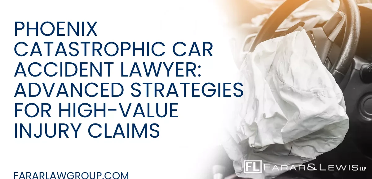 Not all car accident cases are created equal. In Phoenix, catastrophic car accident claims stand apart due to the severity of injuries, the complexity of damages, and the aggressive defense tactics used by insurance companies.