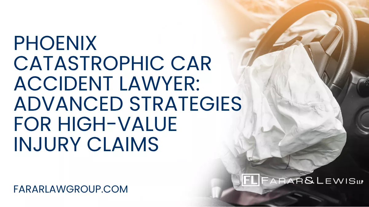 Not all car accident cases are created equal. In Phoenix, catastrophic car accident claims stand apart due to the severity of injuries, the complexity of damages, and the aggressive defense tactics used by insurance companies.