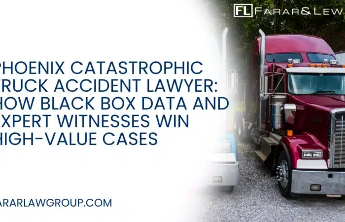Catastrophic truck accidents in Phoenix are among the most complex and high-value personal injury cases. With massive commercial vehicles traveling through major corridors like I-10 and I-17, severe crashes often result in permanent, life-altering injuries.