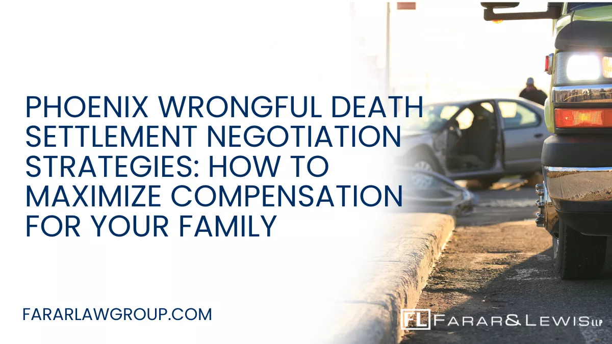 Wrongful death claims in Phoenix are not just about filing a lawsuit—they are about strategically negotiating for the full value of your loss. Insurance companies are highly skilled at minimizing payouts, especially in high-value cases involving fatal car and truck accidents.