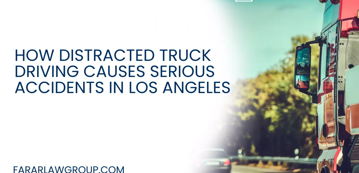 Distracted truck driving is a growing problem on Los Angeles roadways and one of the leading causes of serious commercial truck accidents. With major highways like I-5, I-10, I-405, and US-101 carrying thousands of commercial vehicles every day, even a brief distraction behind the wheel of a massive tractor-trailer can lead to devastating consequences.