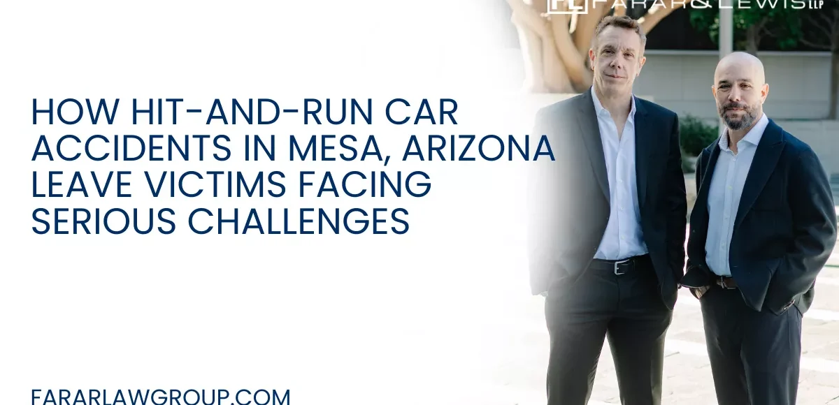 A hit-and-run accident can turn a victim’s life upside down in an instant. Beyond the physical injuries and property damage caused by the crash itself, victims are often left dealing with confusion, frustration, and uncertainty when the at-fault driver flees the scene. In Mesa, Arizona, hit-and-run accidents continue to be a growing concern as traffic congestion, distracted driving, and reckless behavior increase throughout the Phoenix metropolitan area.