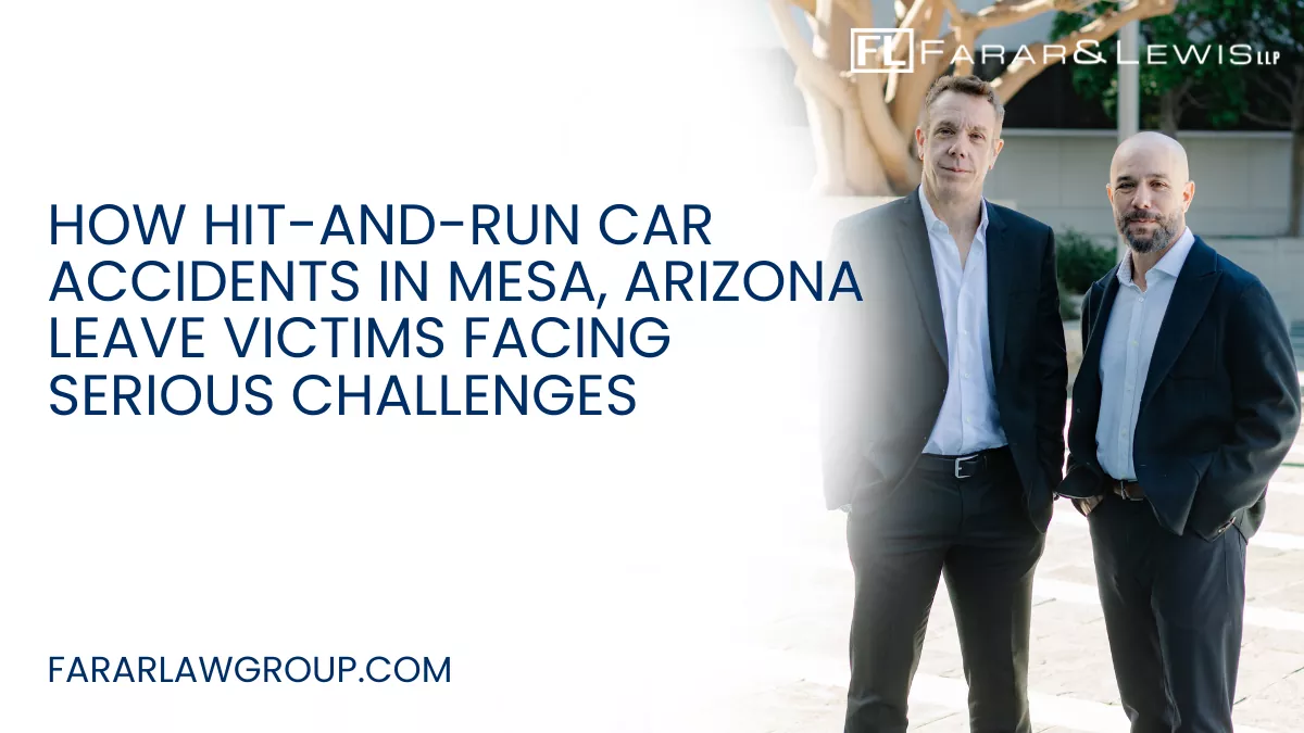 A hit-and-run accident can turn a victim’s life upside down in an instant. Beyond the physical injuries and property damage caused by the crash itself, victims are often left dealing with confusion, frustration, and uncertainty when the at-fault driver flees the scene. In Mesa, Arizona, hit-and-run accidents continue to be a growing concern as traffic congestion, distracted driving, and reckless behavior increase throughout the Phoenix metropolitan area.