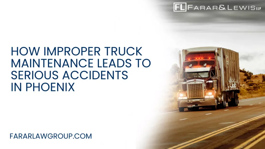 Improper truck maintenance is one of the leading causes of serious commercial truck accidents in Phoenix and throughout Arizona. Commercial trucks travel thousands of miles every week under demanding conditions, and when critical vehicle systems are not properly inspected or repaired, the risk of catastrophic accidents increases dramatically.